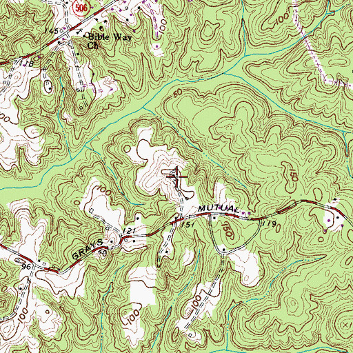 Topographic Map of Boyds Farm, MD