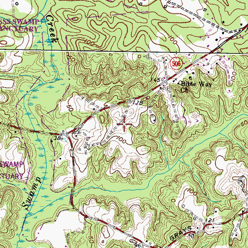 Topographic Map of Cypress Knolls, MD