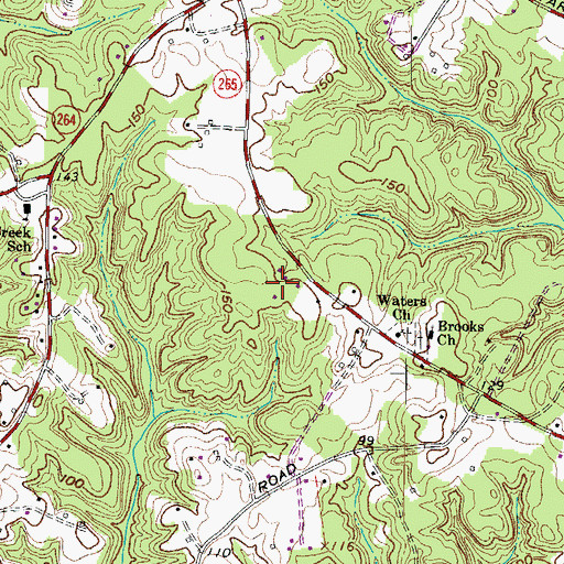 Topographic Map of Forest Glade, MD