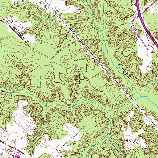 Topographic Map of Home Place, MD