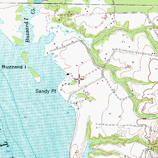 Topographic Map of Leming, MD