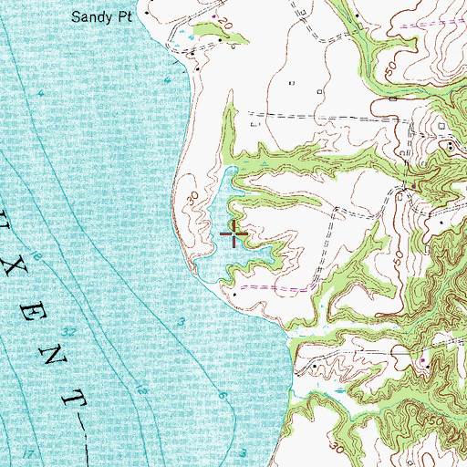 Topographic Map of Morsell Creek, MD