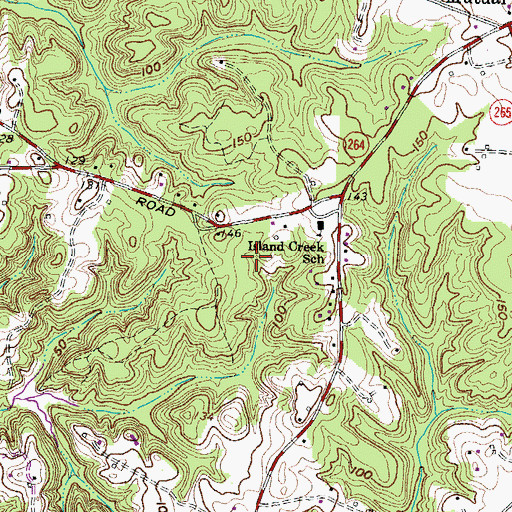 Topographic Map of Mutual Consent, MD