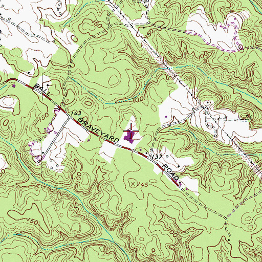 Topographic Map of Mutual Elementary School, MD