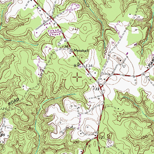 Topographic Map of Nostalgia, MD