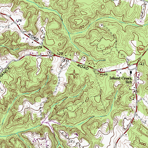 Topographic Map of Olde Mill, MD