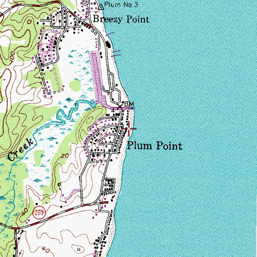 Topographic Map of Plumpoint Post Office (historical), MD