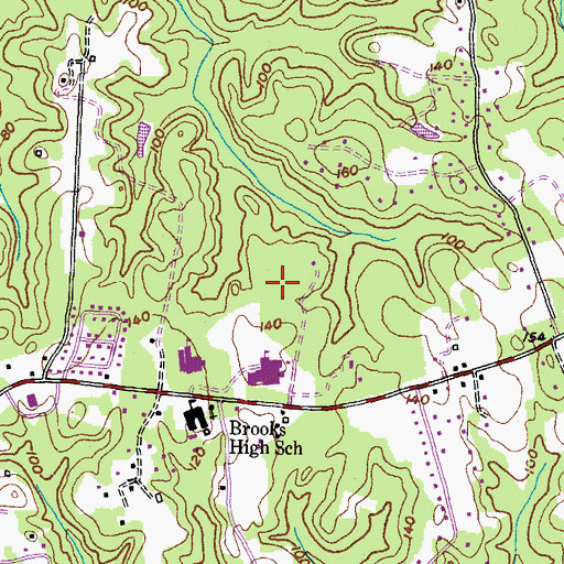 Topographic Map of Rose Hill, MD