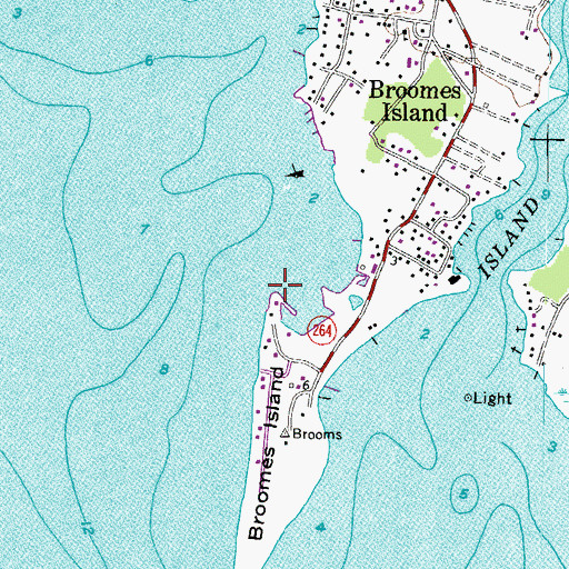 Topographic Map of Skinners Point, MD