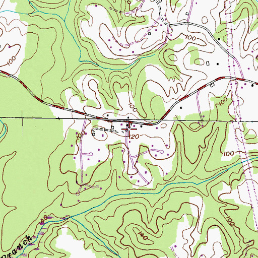 Topographic Map of Sunrise, MD