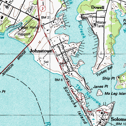 Topographic Map of Avondale Center Shopping Center, MD