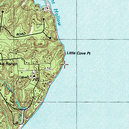 Topographic Map of Brick Landing, MD