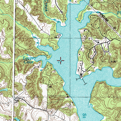 Topographic Map of Brooms Island, MD