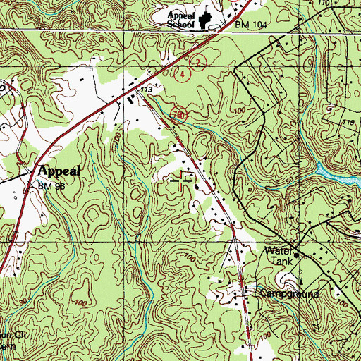 Topographic Map of Carol Court, MD