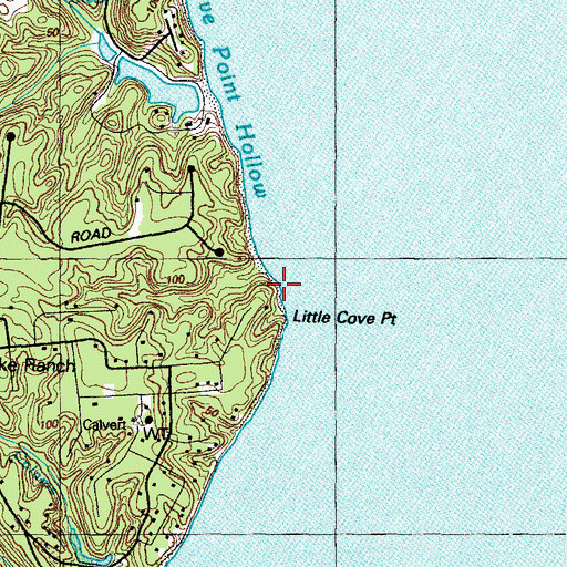 Topographic Map of Cobb Landing, MD