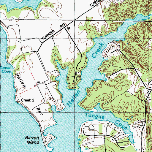 Topographic Map of Preston Point, MD