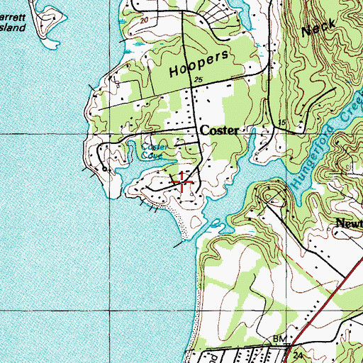 Topographic Map of Spring Cove, MD
