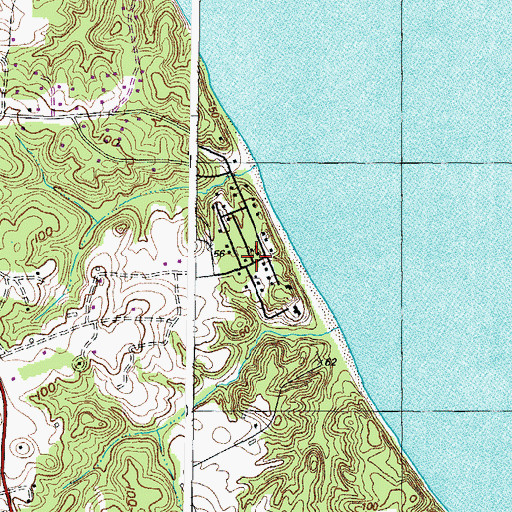 Topographic Map of Western Shore Estates, MD