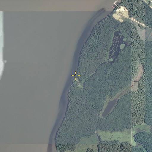 Aerial/Satellite Image of Budds Ferry (historical), MD