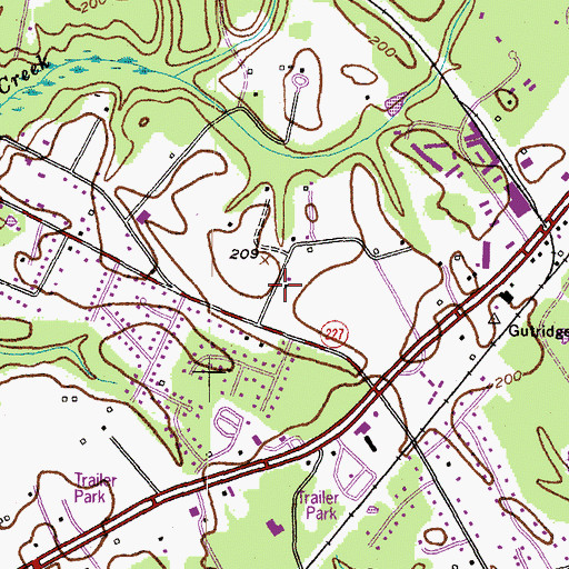 Topographic Map of Capitol Estates, MD