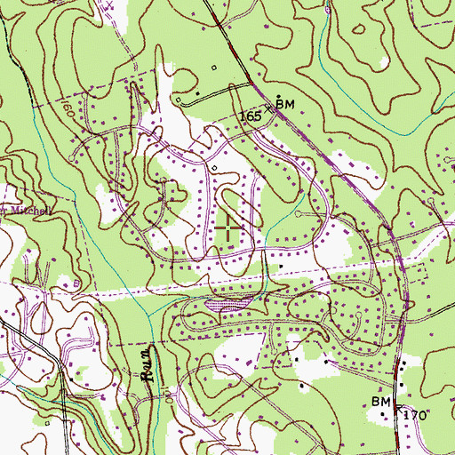 Topographic Map of Clarks Run, MD