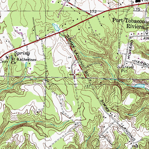 Topographic Map of Ellerslie Heights, MD