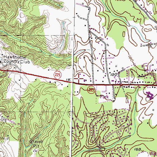 Topographic Map of First Baptist Church, MD