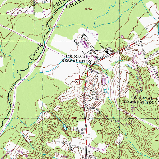 Topographic Map of Friendship Estates, MD