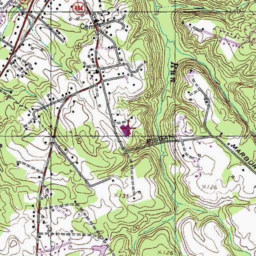 Topographic Map of Gale - Bailey Elementary School, MD