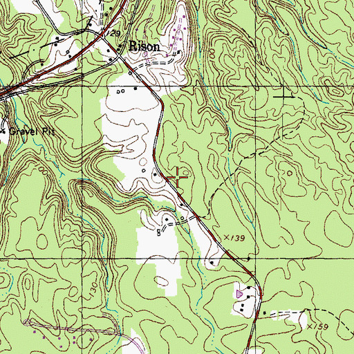Topographic Map of Granny Thompson School (historical), MD