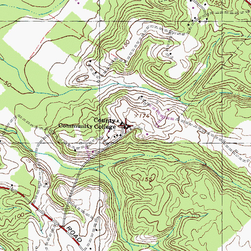 Topographic Map of Horizon Center, MD