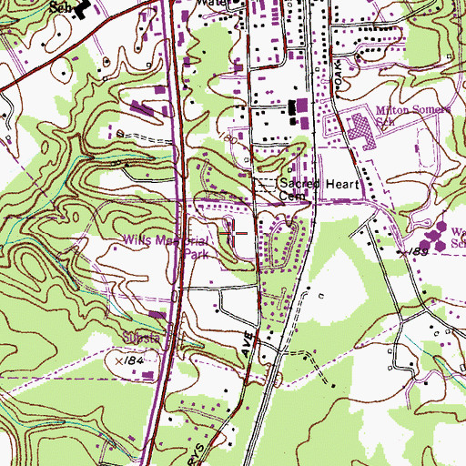 Topographic Map of La Plata Community Building, MD