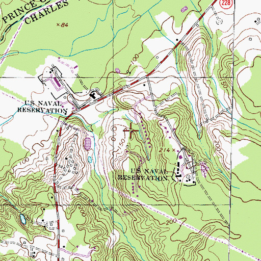 Topographic Map of Laurel Branch, MD