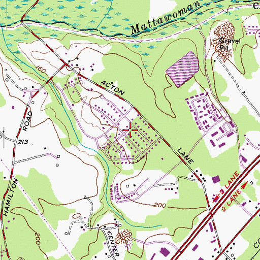 Topographic Map of Lynnbrook, MD