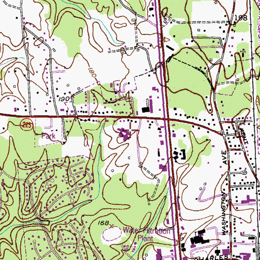 Topographic Map of LaPlata Center Nursing Home, MD
