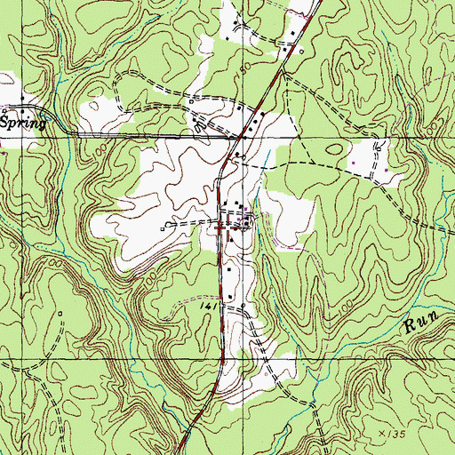 Topographic Map of Montaine, MD