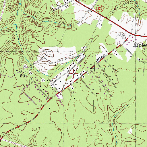Topographic Map of Nelson, MD