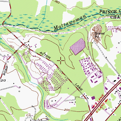 Topographic Map of Northwood, MD