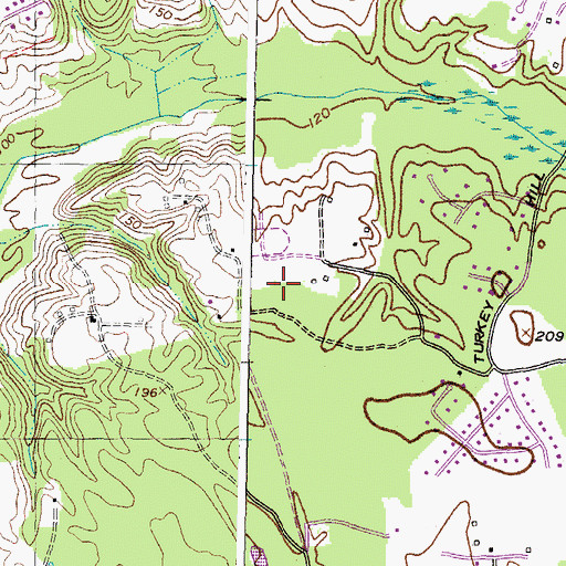 Topographic Map of Pheasant Farm, MD