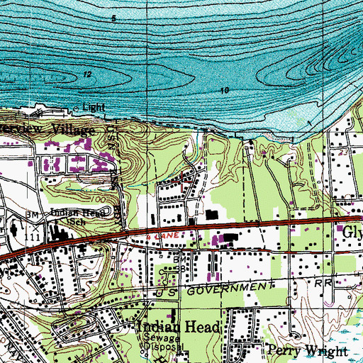 Topographic Map of Potomac Wood, MD