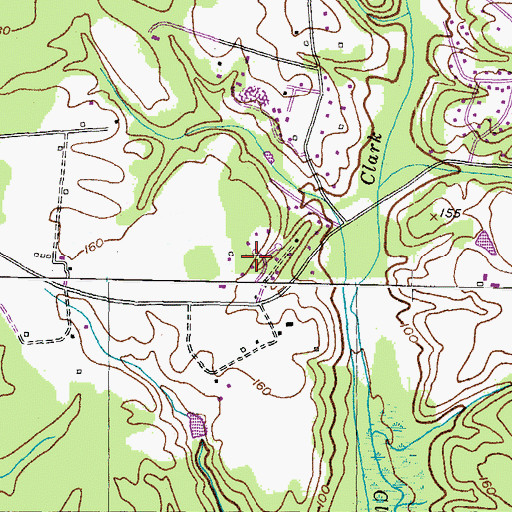 Topographic Map of Spring Oak Estates, MD