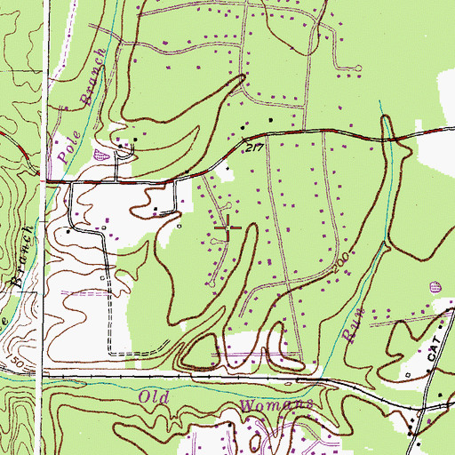 Topographic Map of Spring Valley, MD