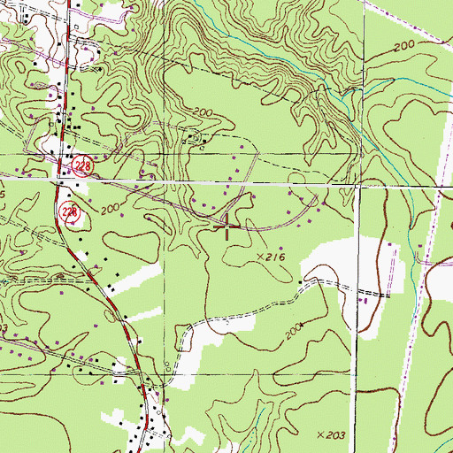 Topographic Map of Twinbrook Estates, MD
