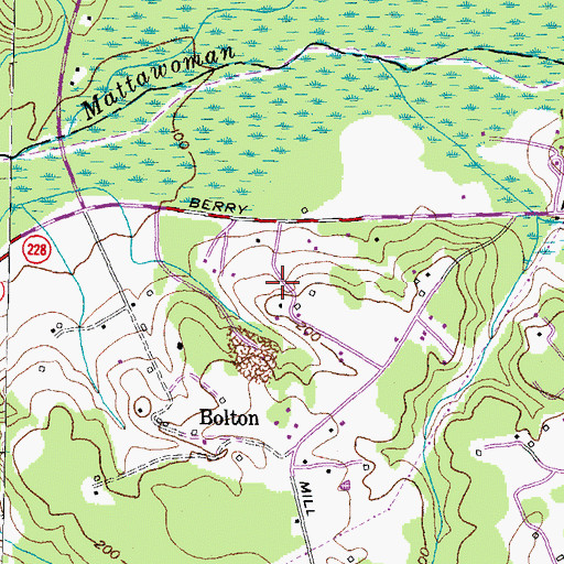 Topographic Map of Wellington Woods, MD