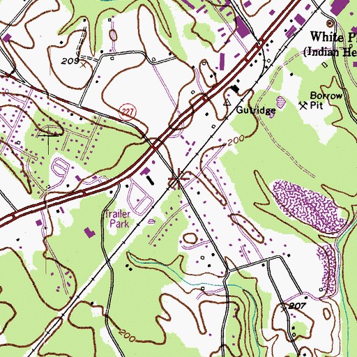 Topographic Map of White Station, MD