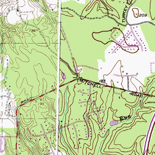 Topographic Map of Winkler Shop School (historical), MD