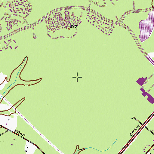 Topographic Map of Angler Lake, MD