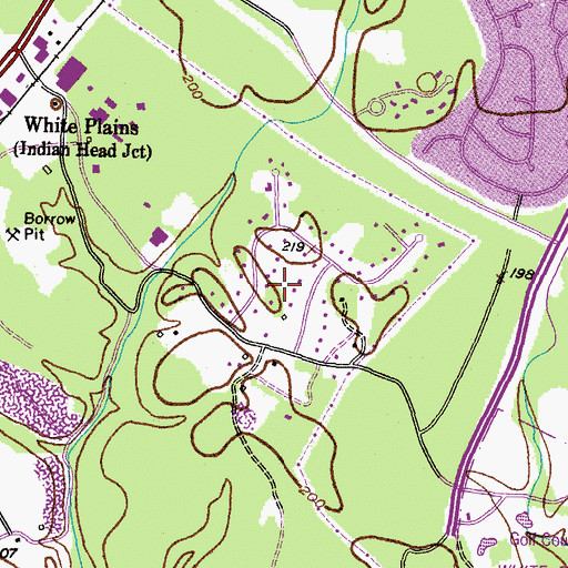 Topographic Map of Cleveland Park Estates, MD