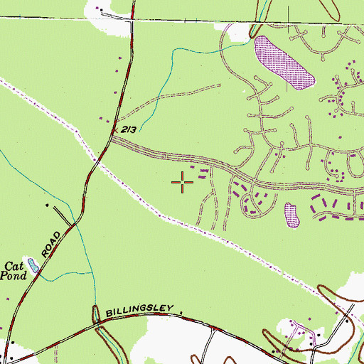 Topographic Map of Deerwood, MD