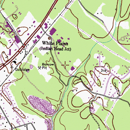 Topographic Map of Demar Road Industrial Park, MD
